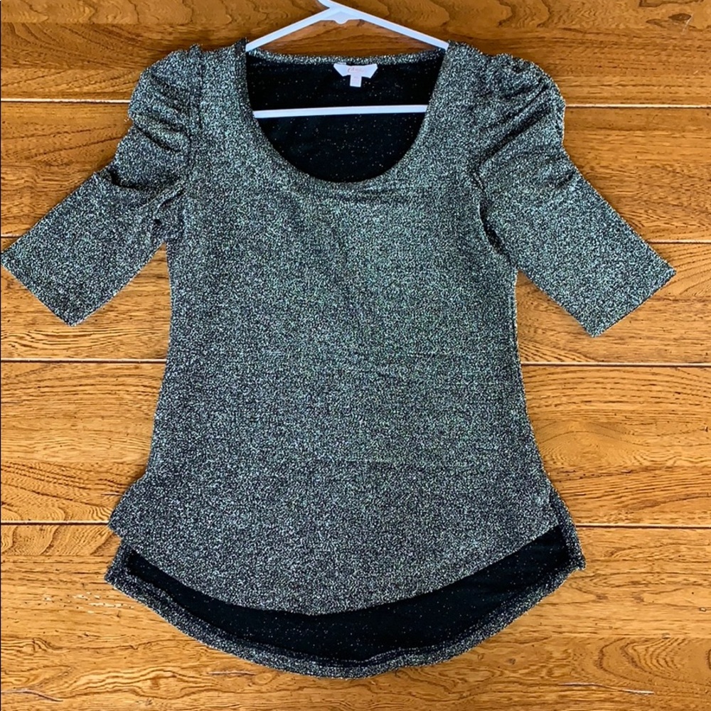 NWOTs!! Find my black and silver sparkly top